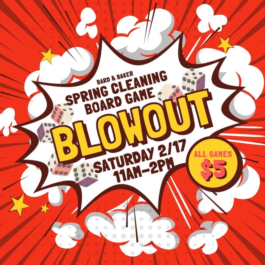 Bard and Baker Board Game Cafe Blowout Sale
