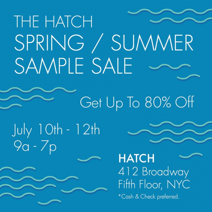 HATCH Spring / Summer Sample Sale