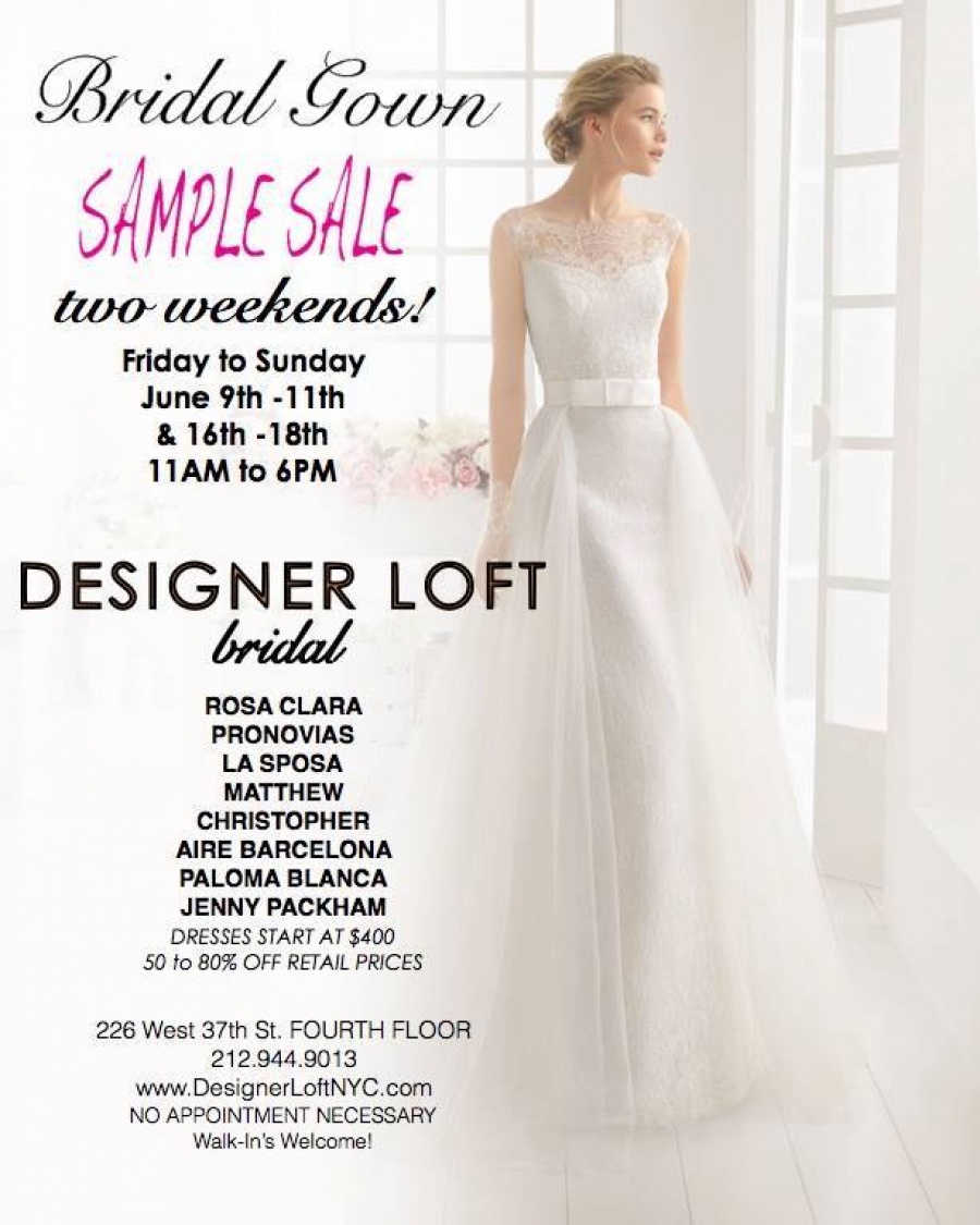 Designer Loft Bridal Gown Sample Sale