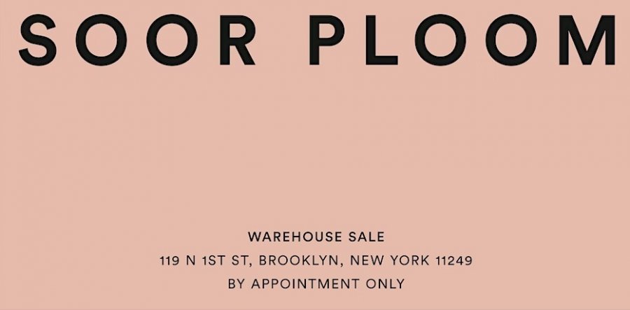 Soor Ploom Warehouse Sale
