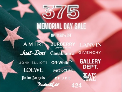 375 Spring Memorial Weekend Multi-Brand Sample Sale