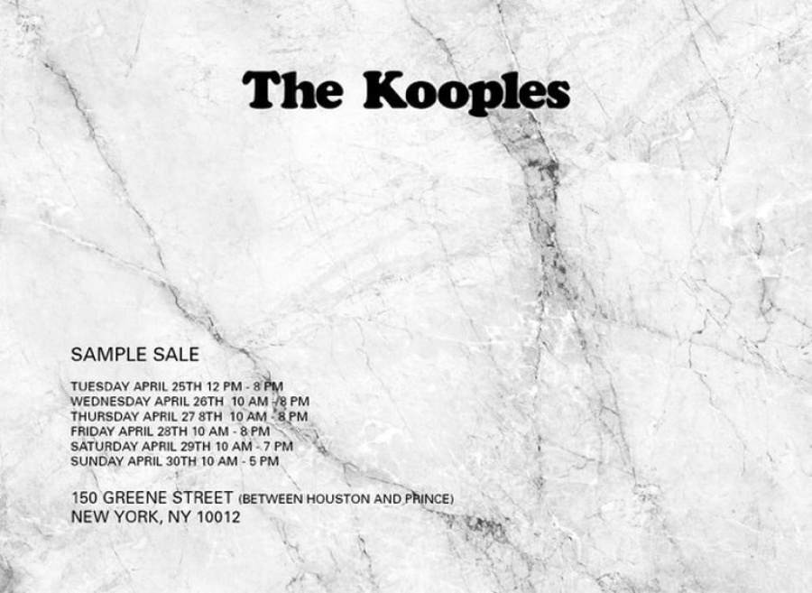 The Kooples sample sale (NY)
