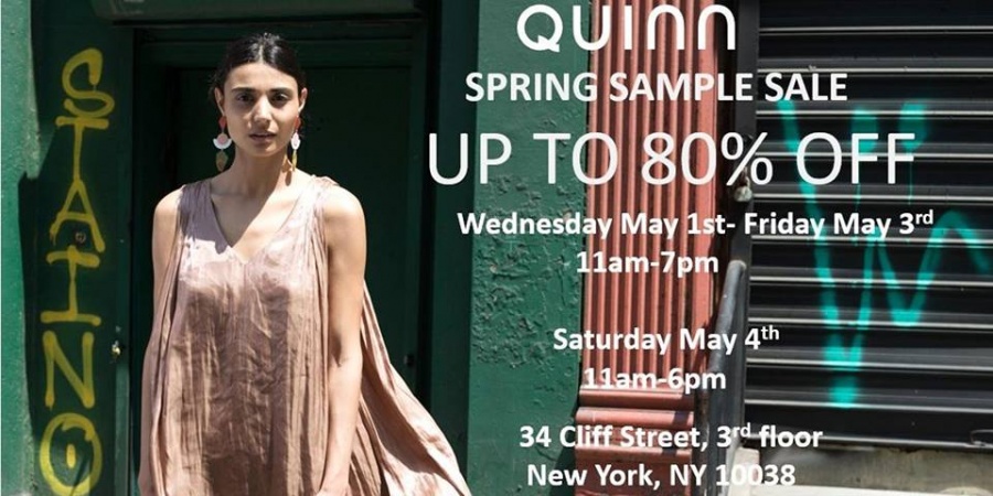 Quinn Spring Sample Sale