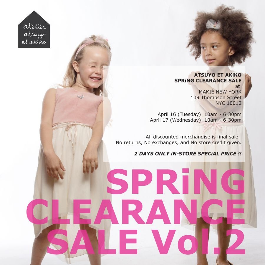 ATSUYO ET AKiKO Spring Clearance Sale