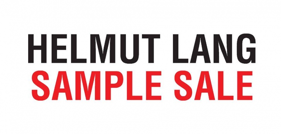 Helmut Lang Sample Sale