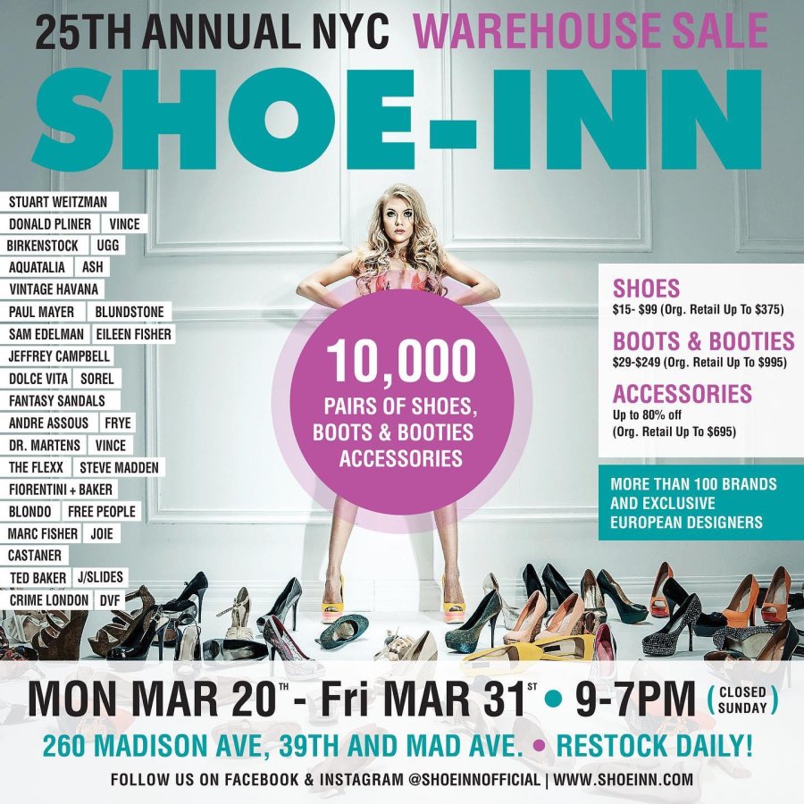 SHOE-INN 25th Annual Warehouse Sale