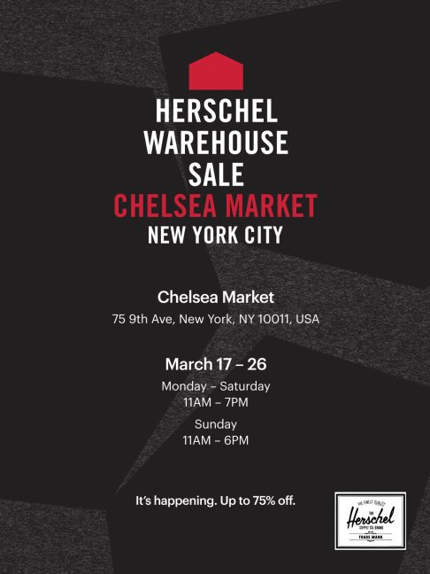 Herschel Supply Warehouse Sale at Chelsea Market  - 2
