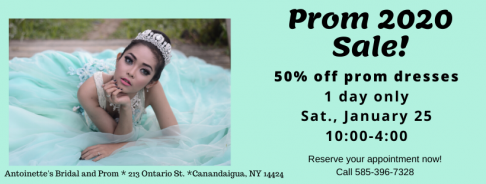 Antoinette's Bridal and Prom Sale