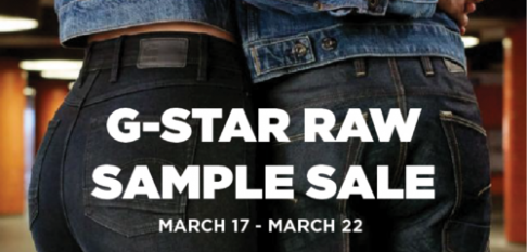 G-Star RAW Sample Sale