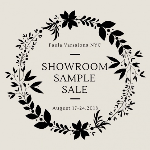 Paula Varsalona Showroom Sample Sale