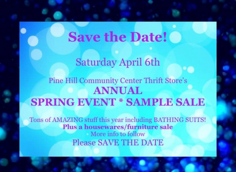 Pine Hill Community Center Sample Sale