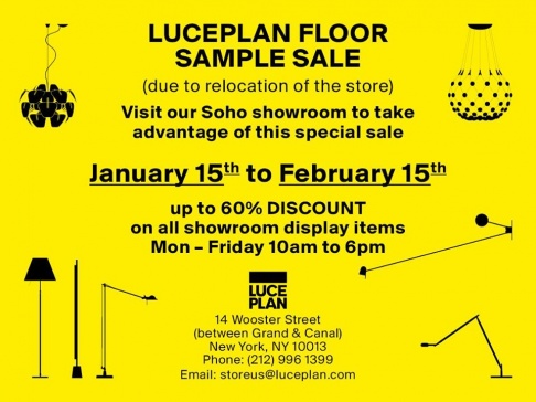 Luceplan Floor Sample Sale