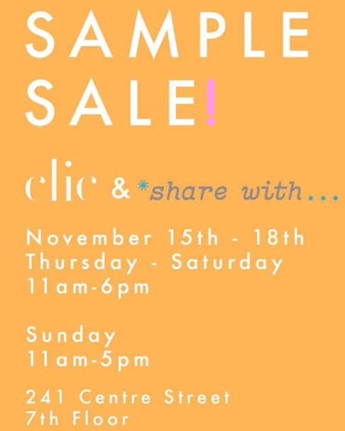 Clic Sample Sale