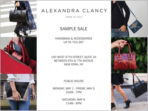 Alexandra Clancy sample sale