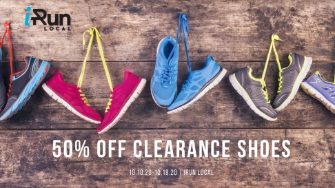 iRun LOCAL END OF SUMMER CLEARANCE SALE