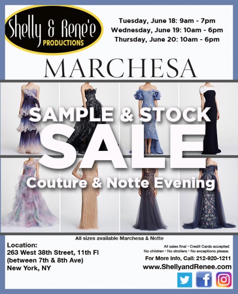 Marchesa Sample and Stock Sale