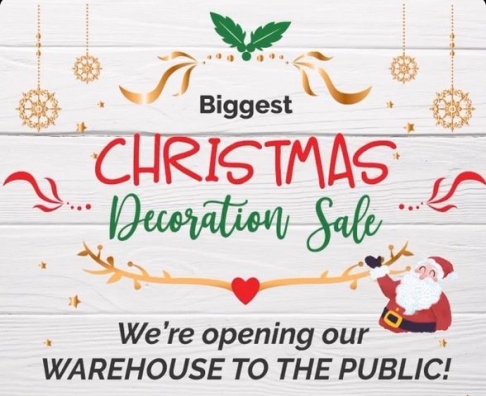 Christmas Decorations Sample Sale