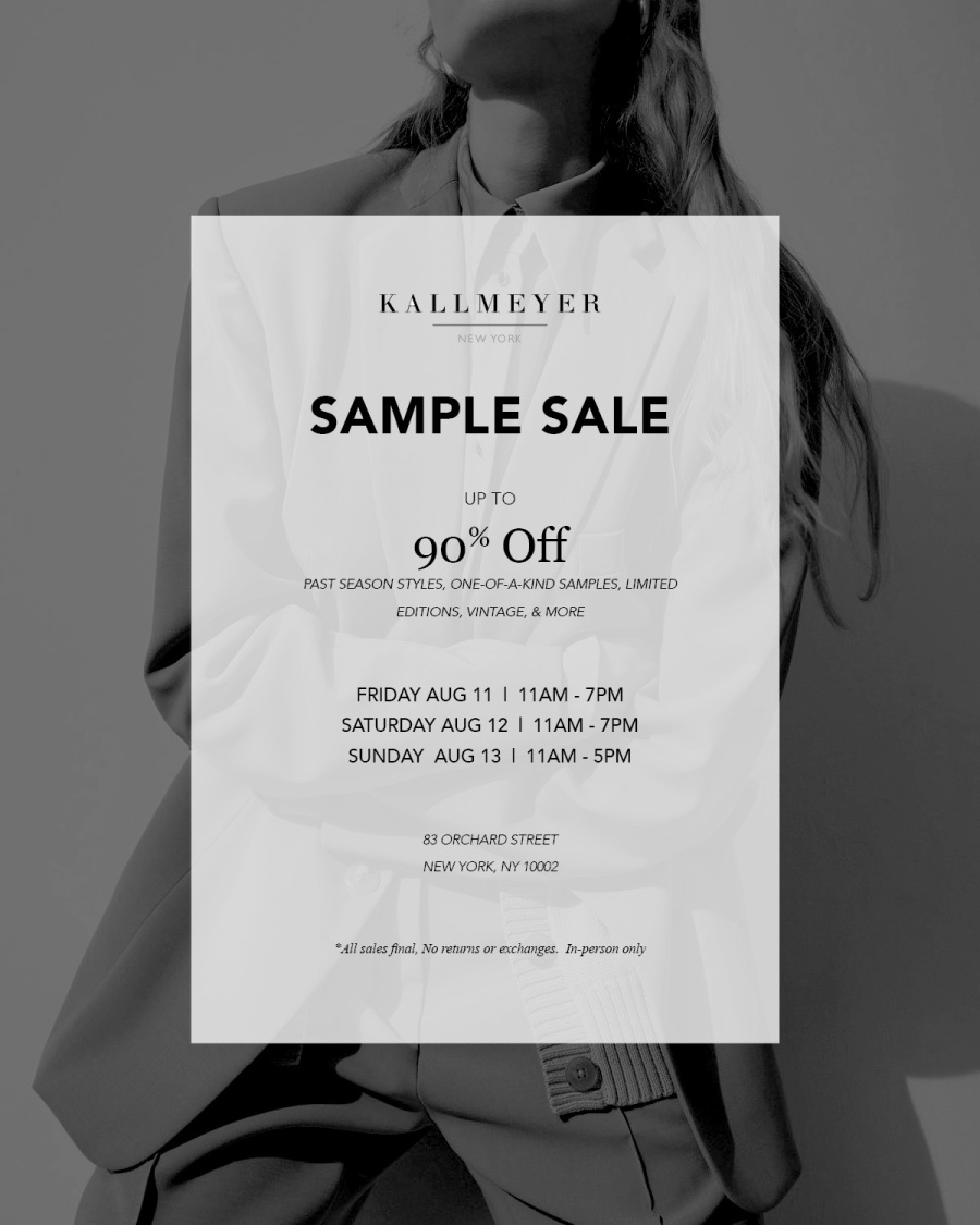 Kallmeyer Sample Sale