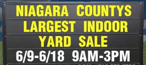 Niagara County’s Largest Indoor Yard Sale