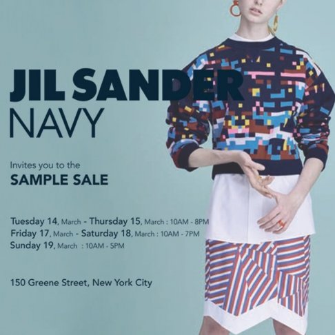 Jill Sander Navy sample sale