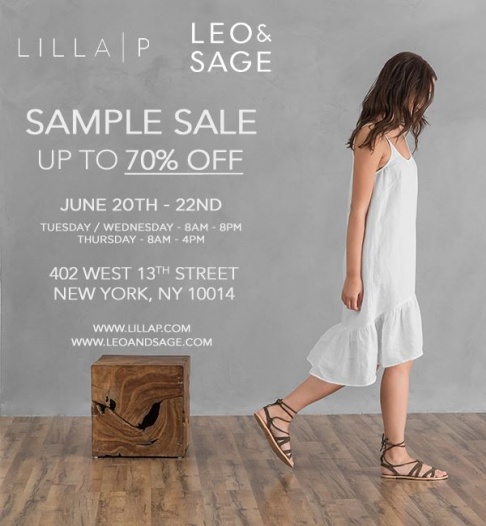 Lilla P  and Leo and Sage Sample Sale