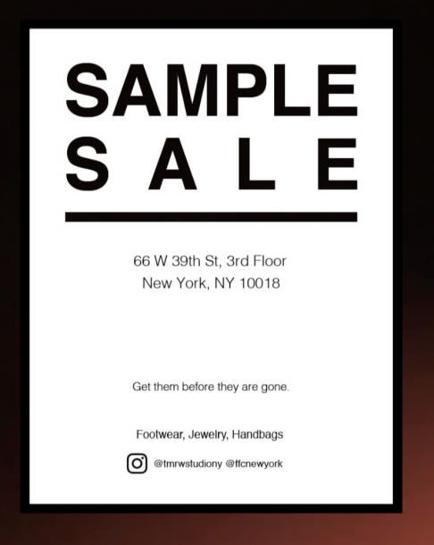 Sample Sale Continues with TMRW Studio & FFC New York - 3