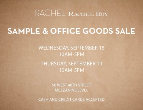 Rachel Roy Sample and Office Goods Sale