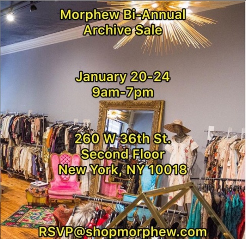 MORPHEW Bi-Annual Archive Sale
