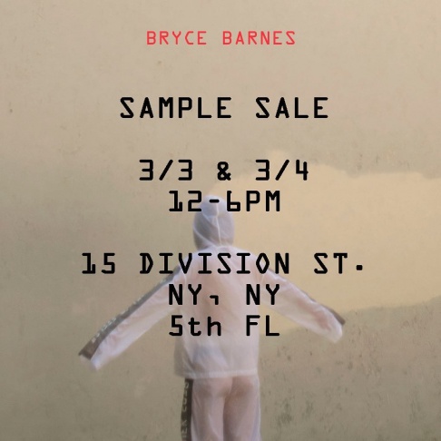 Bryce Barnes Sample Sale