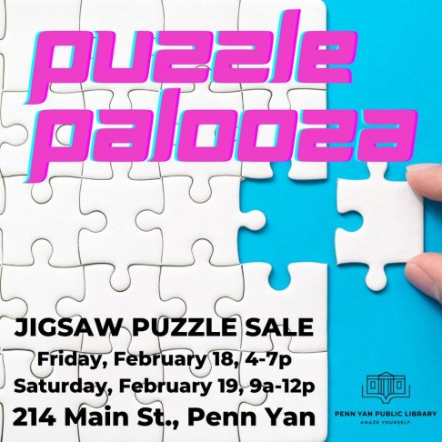 Penn Yan Public Library Puzzle Sale