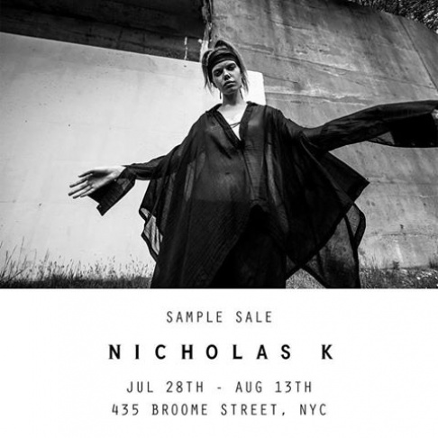 Nicholas K Sample Sale                                           