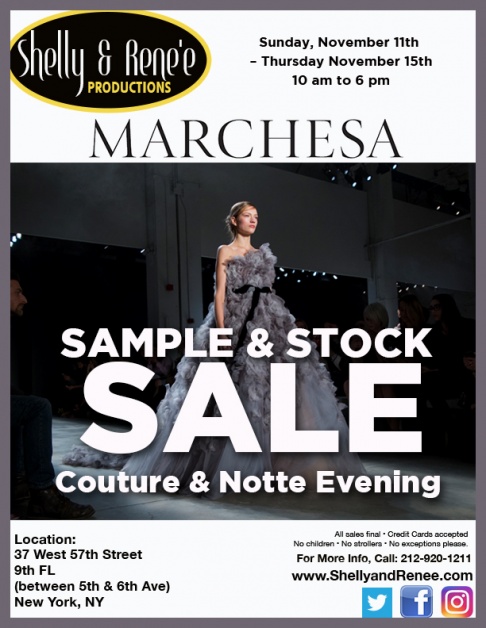Marchesa Stock and Sample Sale