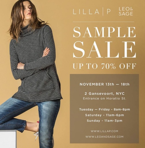 Lilla P and Leo & Sage Sample Sale