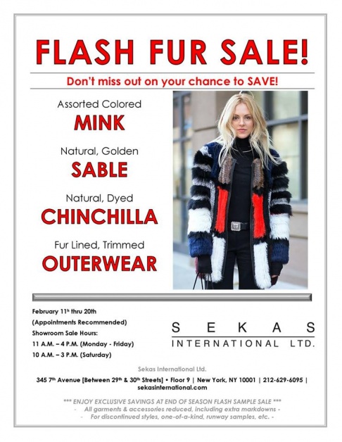 Sekas Flash Fur Sale