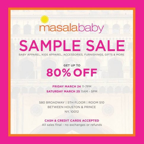 Masala Baby sample sale