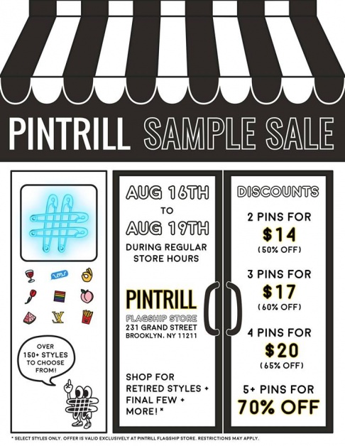 PINTRILL Sample Sale