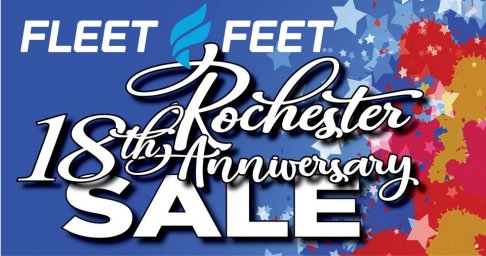 Fleet Feet Rochester The BIG 18th Anniversary Sale