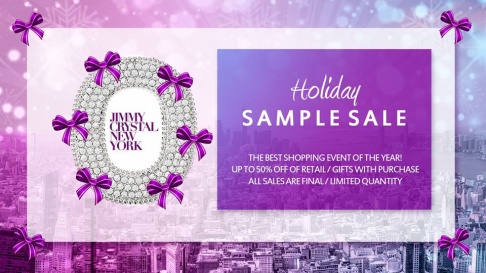Jimmy Crystal New York Holiday Sample Sale