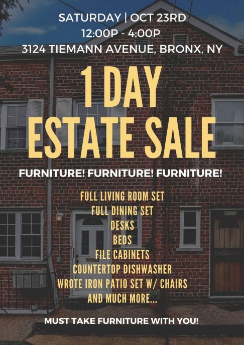 THD Properties 1 DAY ESTATE SALE