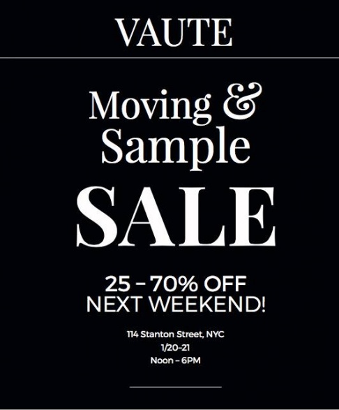 Vaute Moving Sale