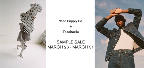 Need Supply Co. and Totokaelo Sample Sale