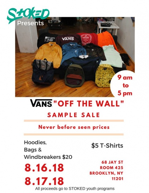 STOKED Vans Sample Sale