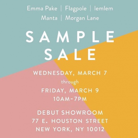 Emma Pake, Flagpole, lemlem, Manta, & Morgan Lane Sample Sale