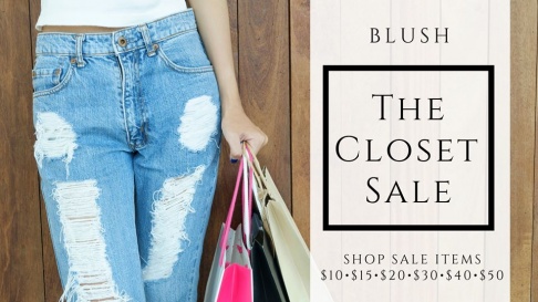 BLUSH Closet Sale