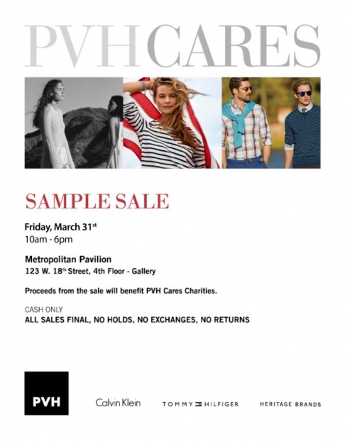 PVH Cares Designer sample sale