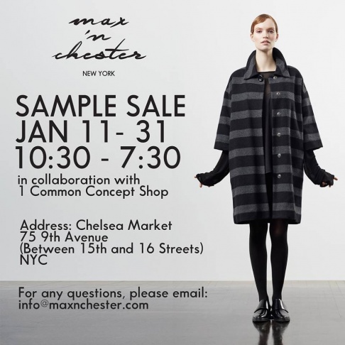 Max 'n Chester Sample Sale