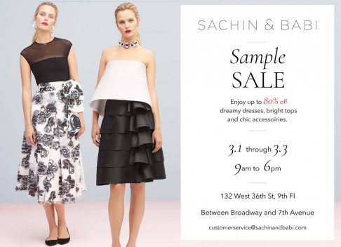 Sachin and Babi sample sale