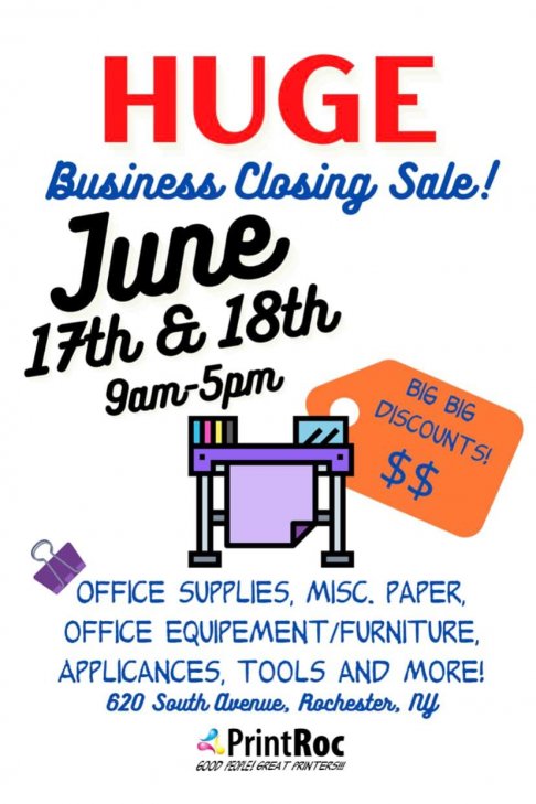 Printroc Business Closing Sale - 2