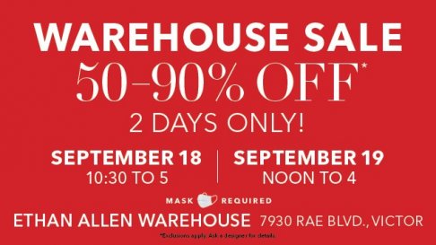 ETHAN ALLEN Warehouse Sale 