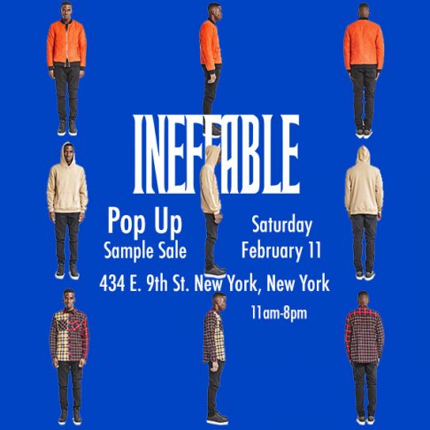 Ineffable Pop Up Shop & Sample Sale